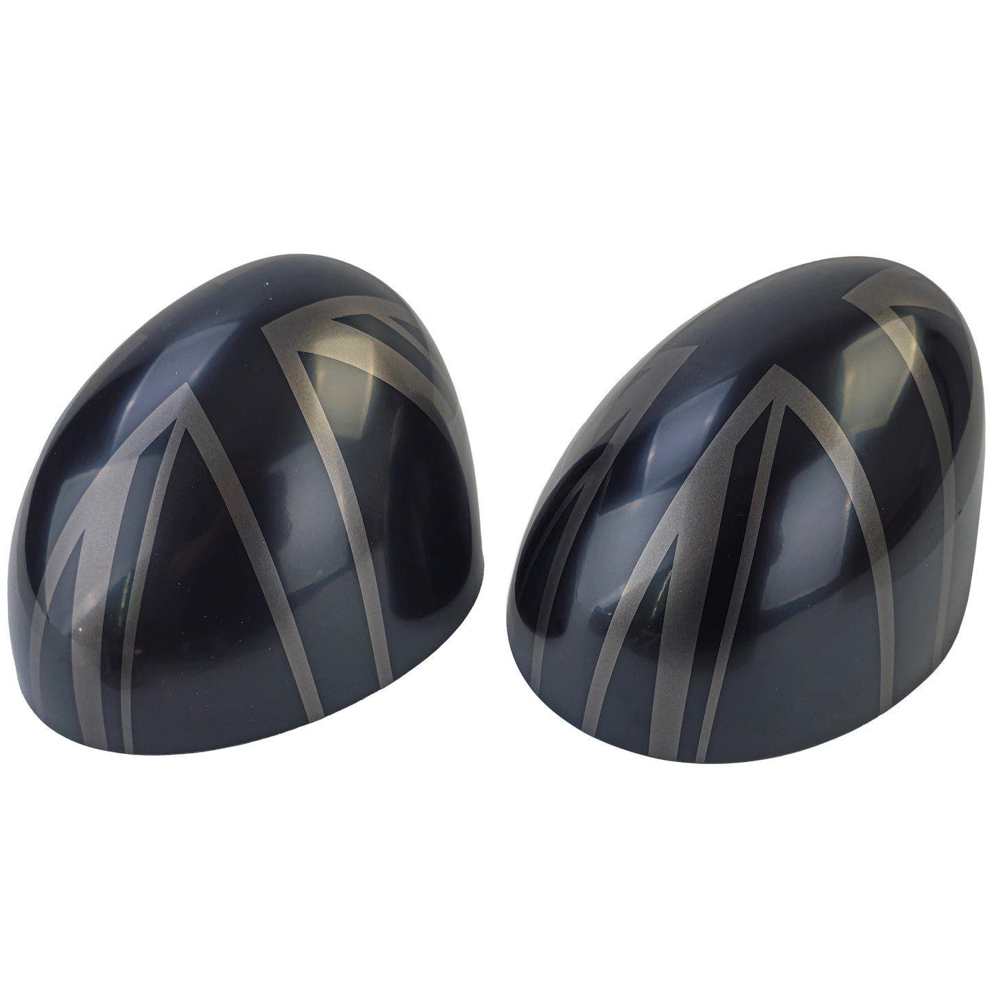 💎Union Jack Black Mirror Caps Fits Mini F54 F55 F56 F57 13-18💎
