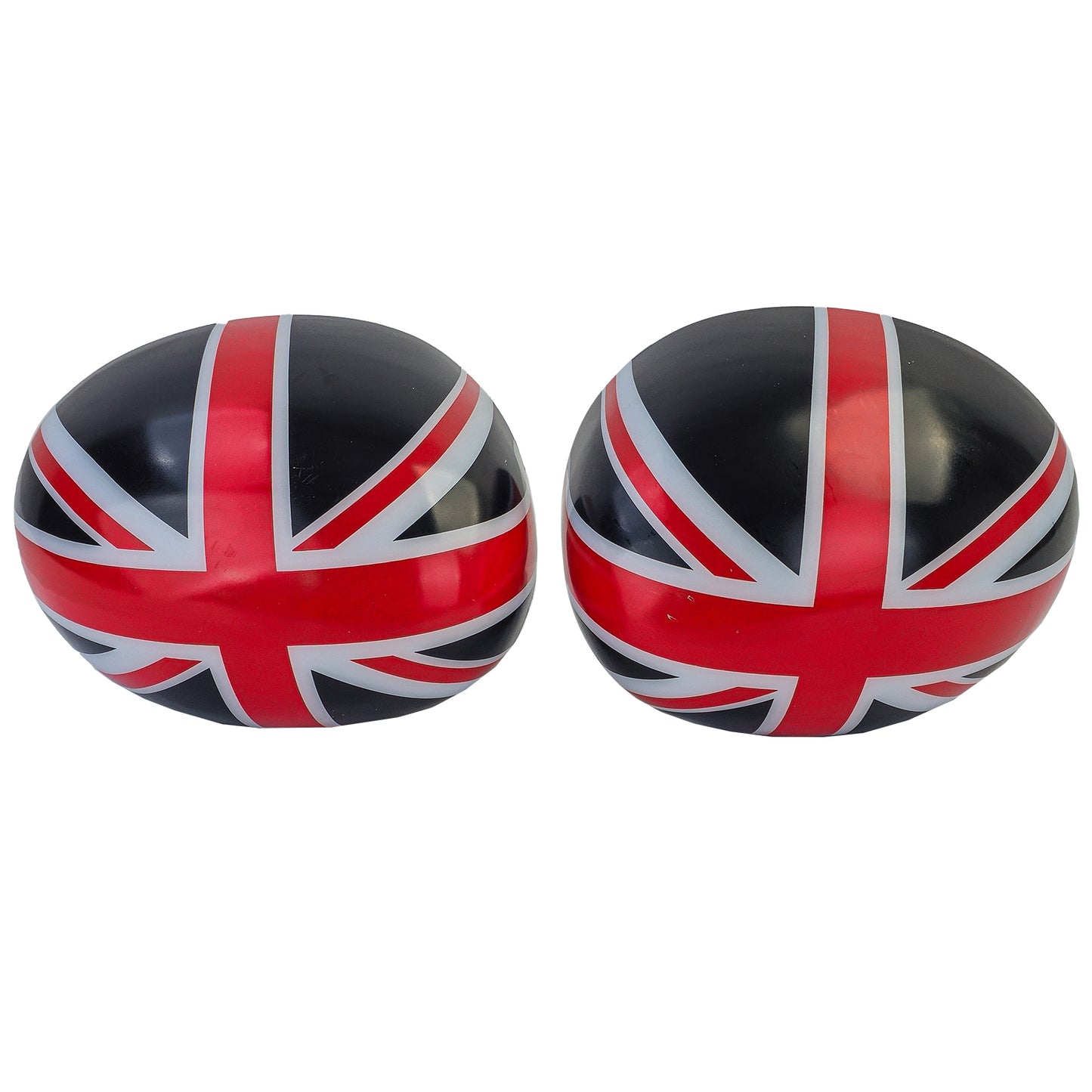 Union Jack Mirror Caps Black Red Suitable for Mini F54 F55 F56 F57 13-18