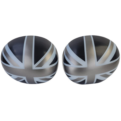💎Union Jack Mirror Covers Black Grey Suitable for Mini F54 F55 F56 F57💎