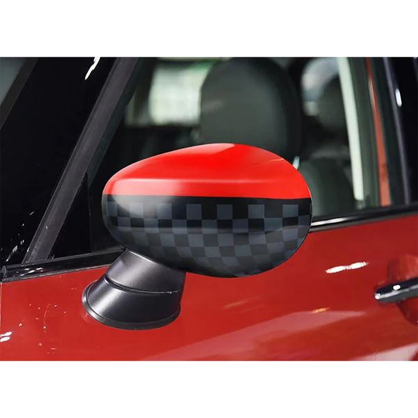 💎Calotte specchietti Performance Rosso Nero adattI per Mini F54 F55 F56 F57💎