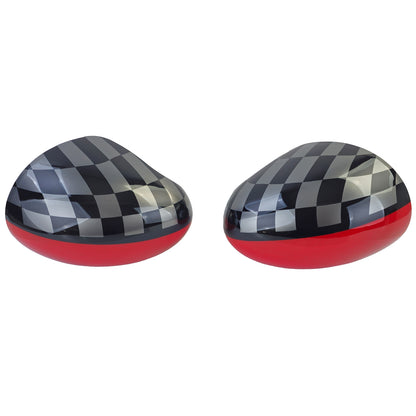 Calotte specchietti Performance Rosso Nero adatto per Mini F54 F55 F56 F57 13-18