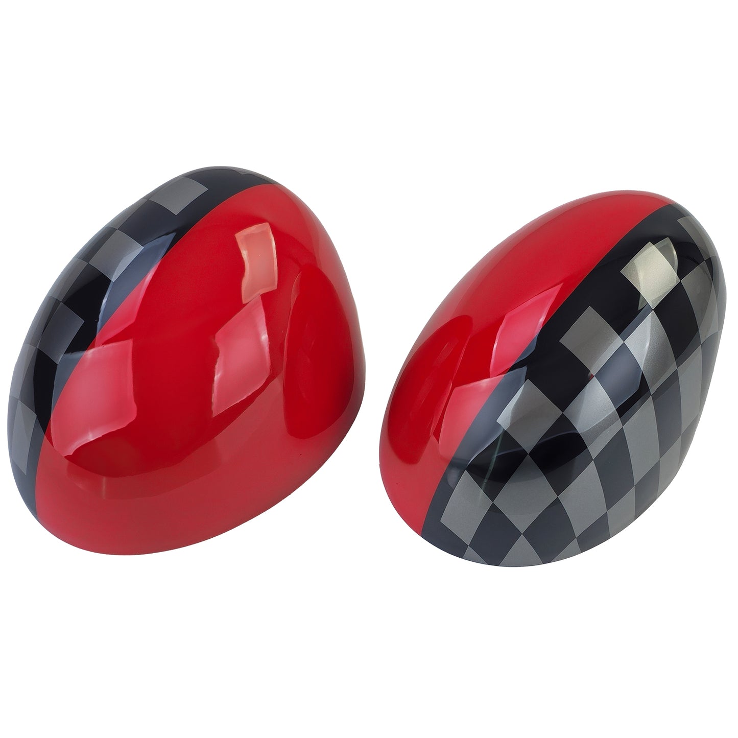 Calotte specchietti Performance Rosso Nero adatto per Mini F54 F55 F56 F57 13-18