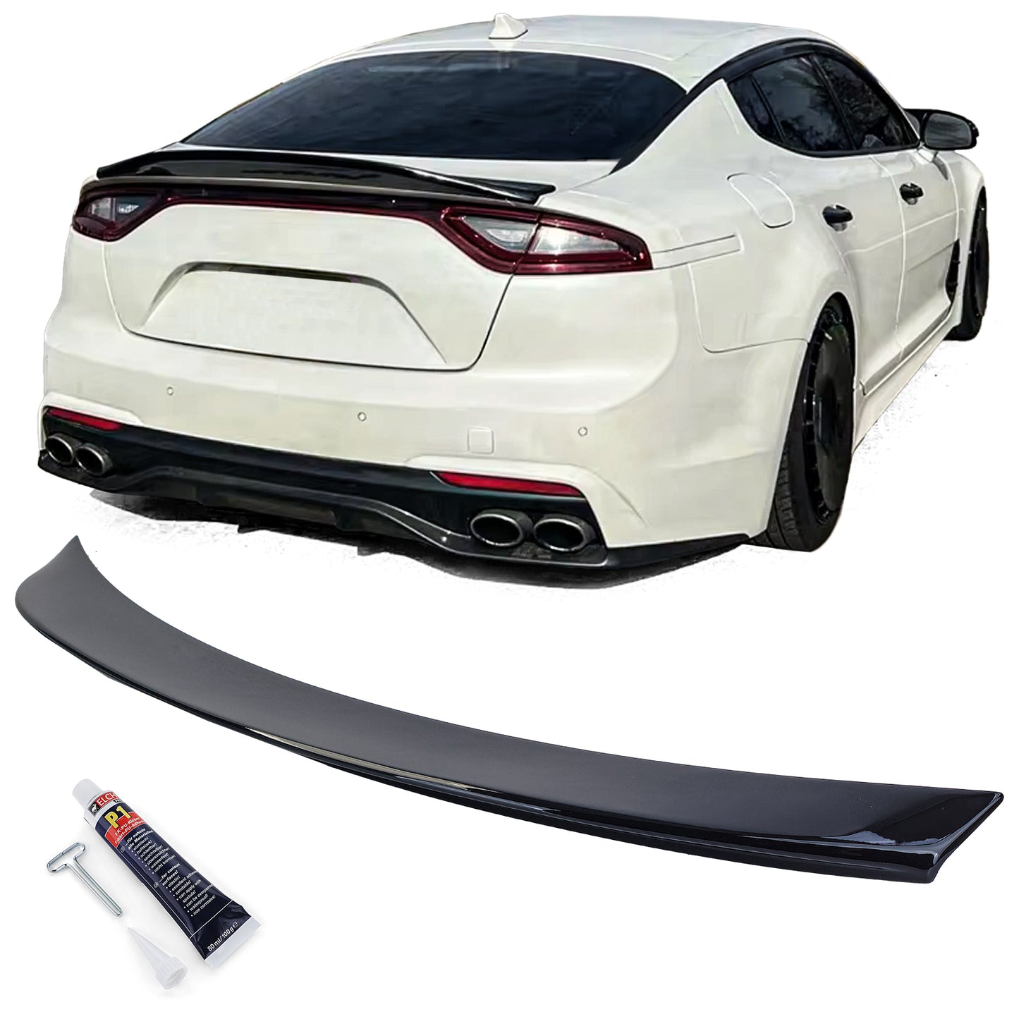 🔥Spoiler Posteriore Sport Lip Black Gloss adatto per Kia Stinger 2017-2023🔥