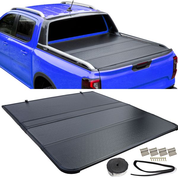 Copertura del vano di carico pieghevole con LED per Ford Ranger T9 dal 23