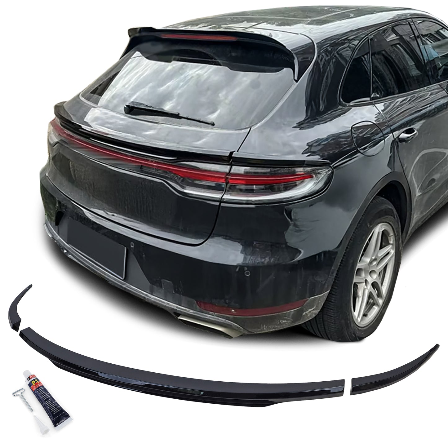 ⭐Spoiler posteriore Performance Lip Black Gloss adatto per Porsche Macan 18-21⭐