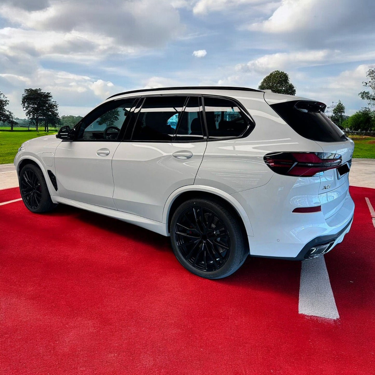 ⭐Copri fienstrini nero set di finiture BMW X5 G05 dal 2018⭐