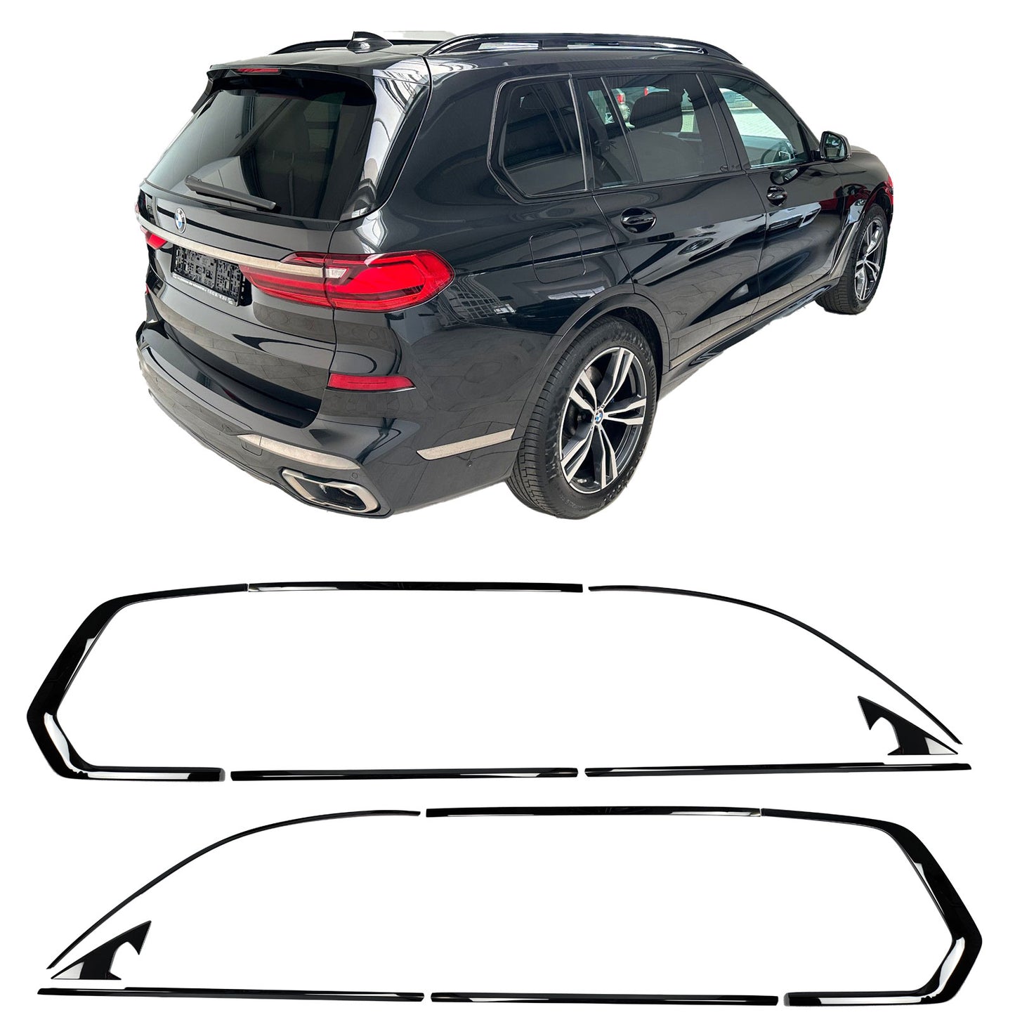 Copri fienstrini nero set di finiture BMW X7 G07 dal 2019