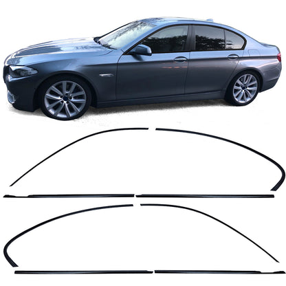 ⭐Shadow Line Trim Set Gloss Black Suitable for BMW 5 Series F10 Sedan 10-⭐ 