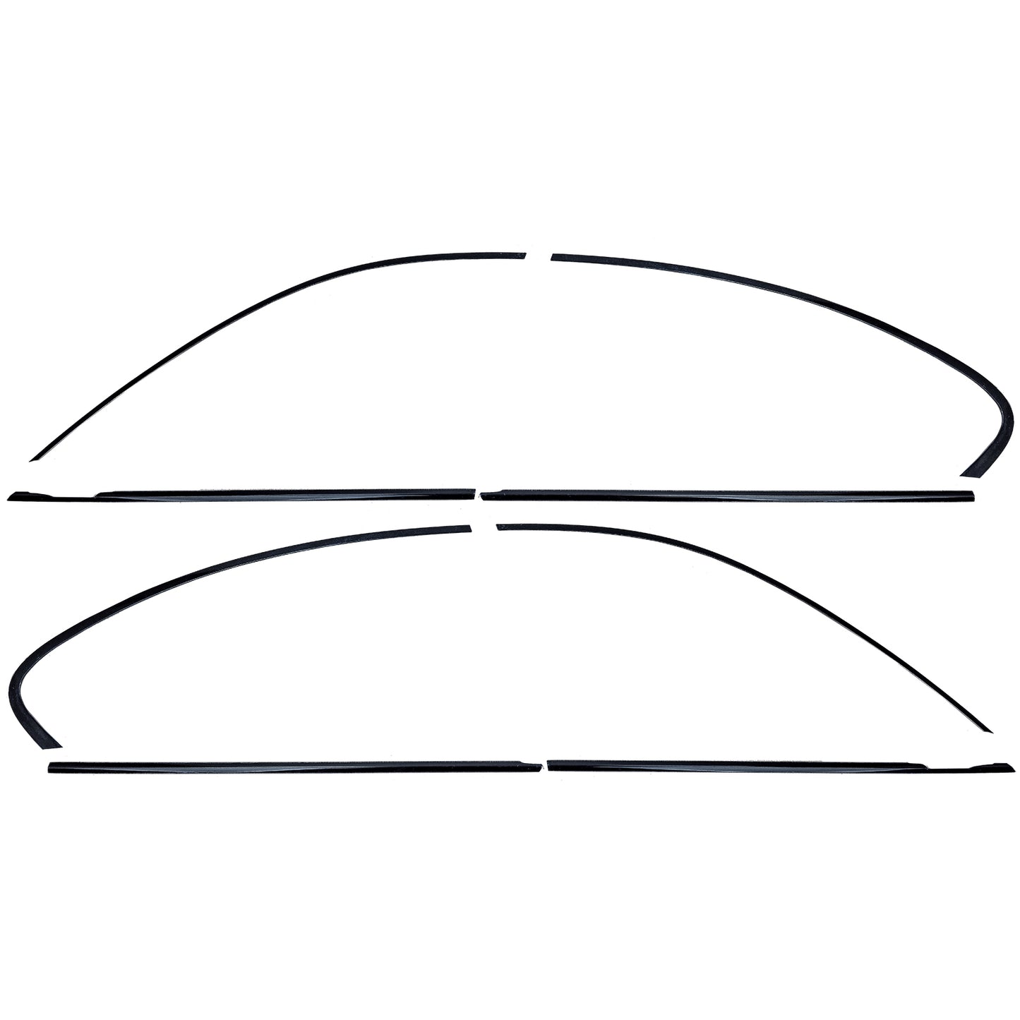 ⭐Shadow Line Trim Set Gloss Black Suitable for BMW 5 Series F10 Sedan 10-⭐ 