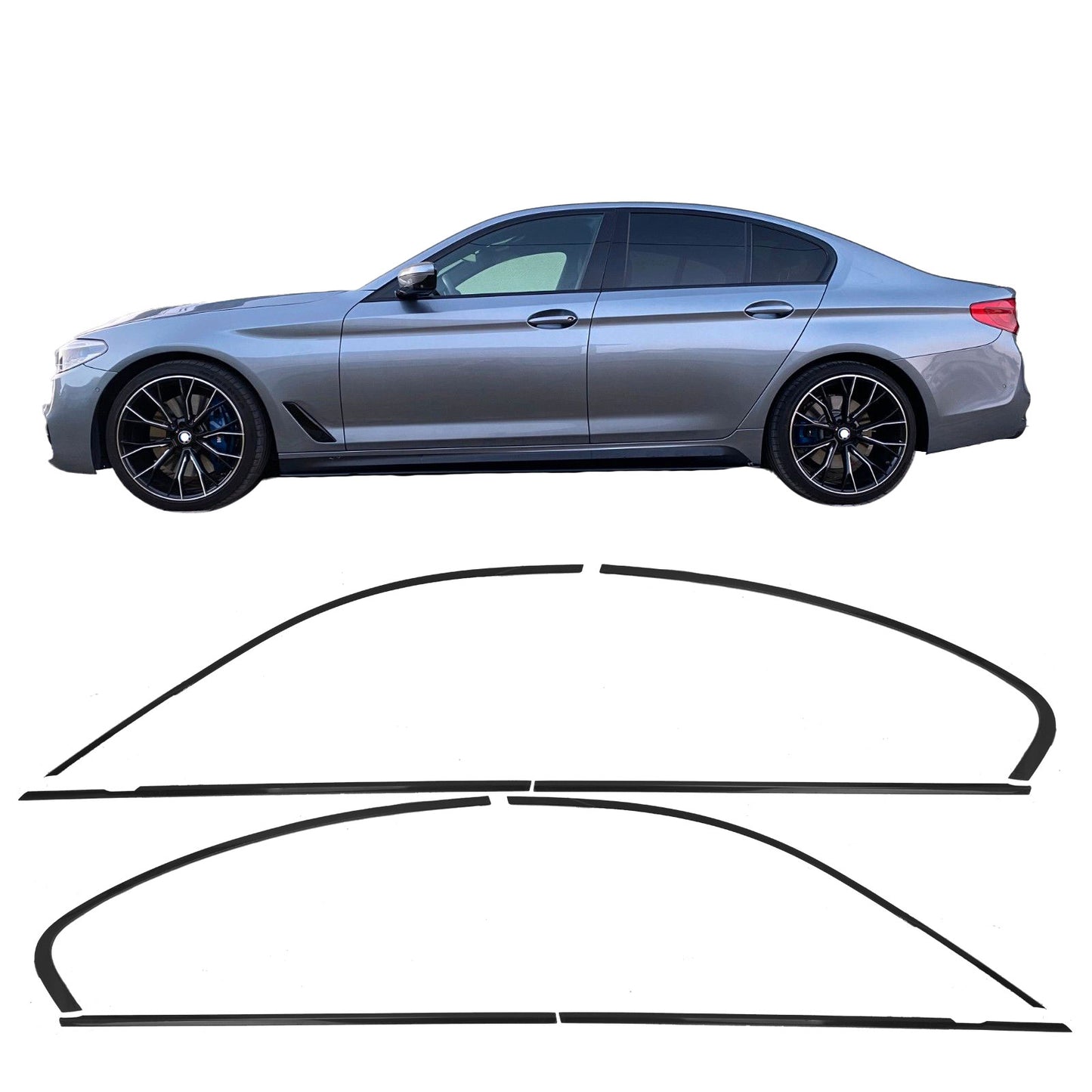 Copri fienstrini nero set di finiture BMW Serie 5 G30 Berlina 16-23