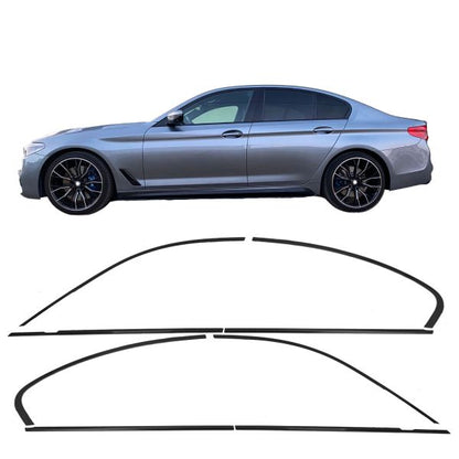 ⭐Copri fienstrini nero set di finiture BMW Serie 5 G30 Berlina 16-23⭐