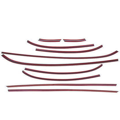 ⭐Dechrome Trim Set Piano Black Gloss 10 pieces for Mini F56 from 2014⭐ 