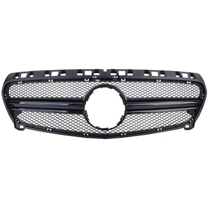 ✨Griglia Sportiva Doppia Barra Nera Lucida Per Mercedes Classe A W176 12-15✨