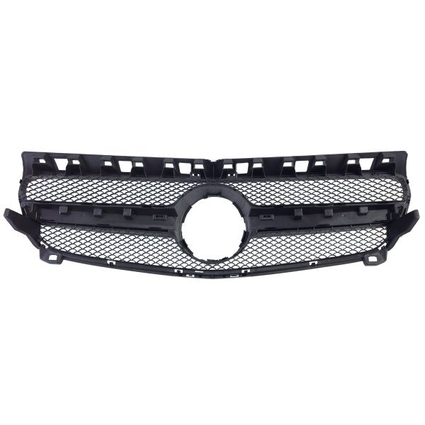 ✨Griglia Sportiva Doppia Barra Nera Lucida Per Mercedes Classe A W176 12-15✨