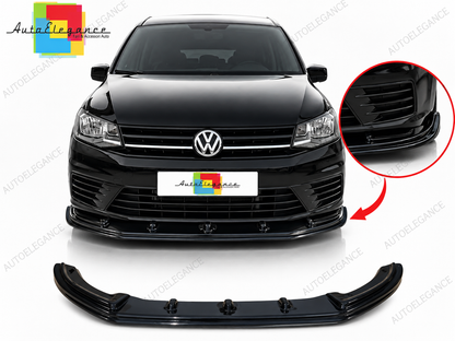 👉Splitter Anteriore V.1 Nero Lucido Adatto per VW Caddy MK4 15-20👈