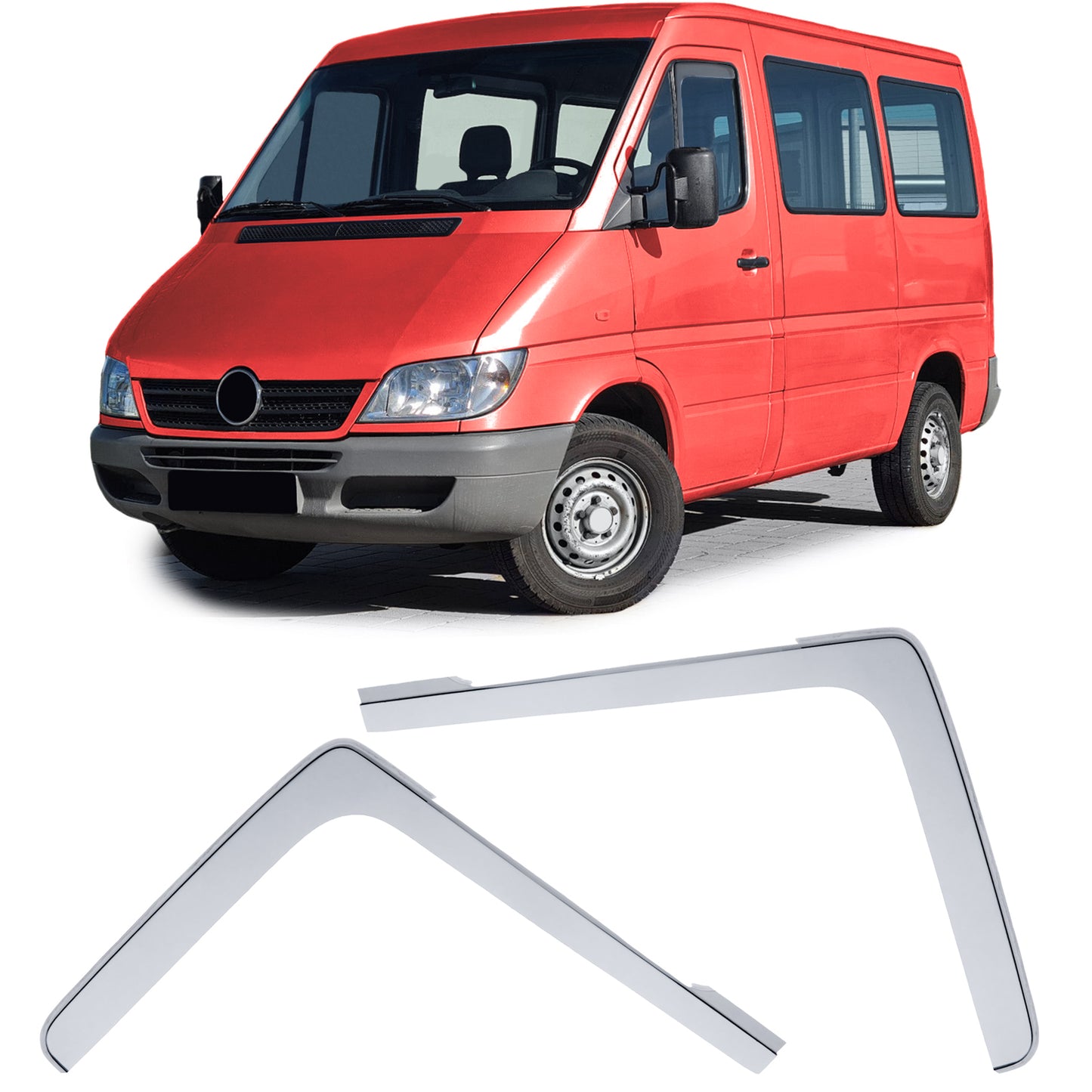 🔥Deflettore Vento Parapioggia Parabrezza Luce per Mercedes Sprinter W901-W905🔥