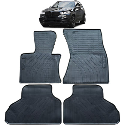 ❄️Tappetini in gomma per auto Nero Premium Set per BMW X5 F15 13-18❄️