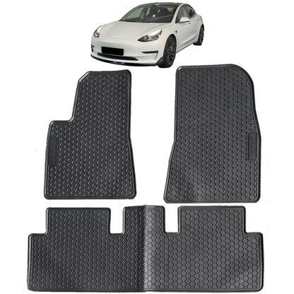❄️Tappetini in gomma per auto Set Premium nero per Tesla Model 3 17-23❄️