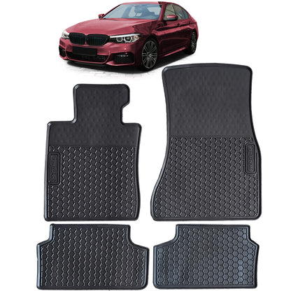 ❄️Tappetini in gomma per auto Nero Premium Set adatto per BMW Serie 5 G30 G31 ❄️