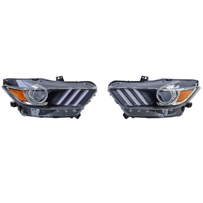 ✨EU Approved Xenon Headlight Set for Ford Mustang 6 Coupe Cabrio 14-17✨