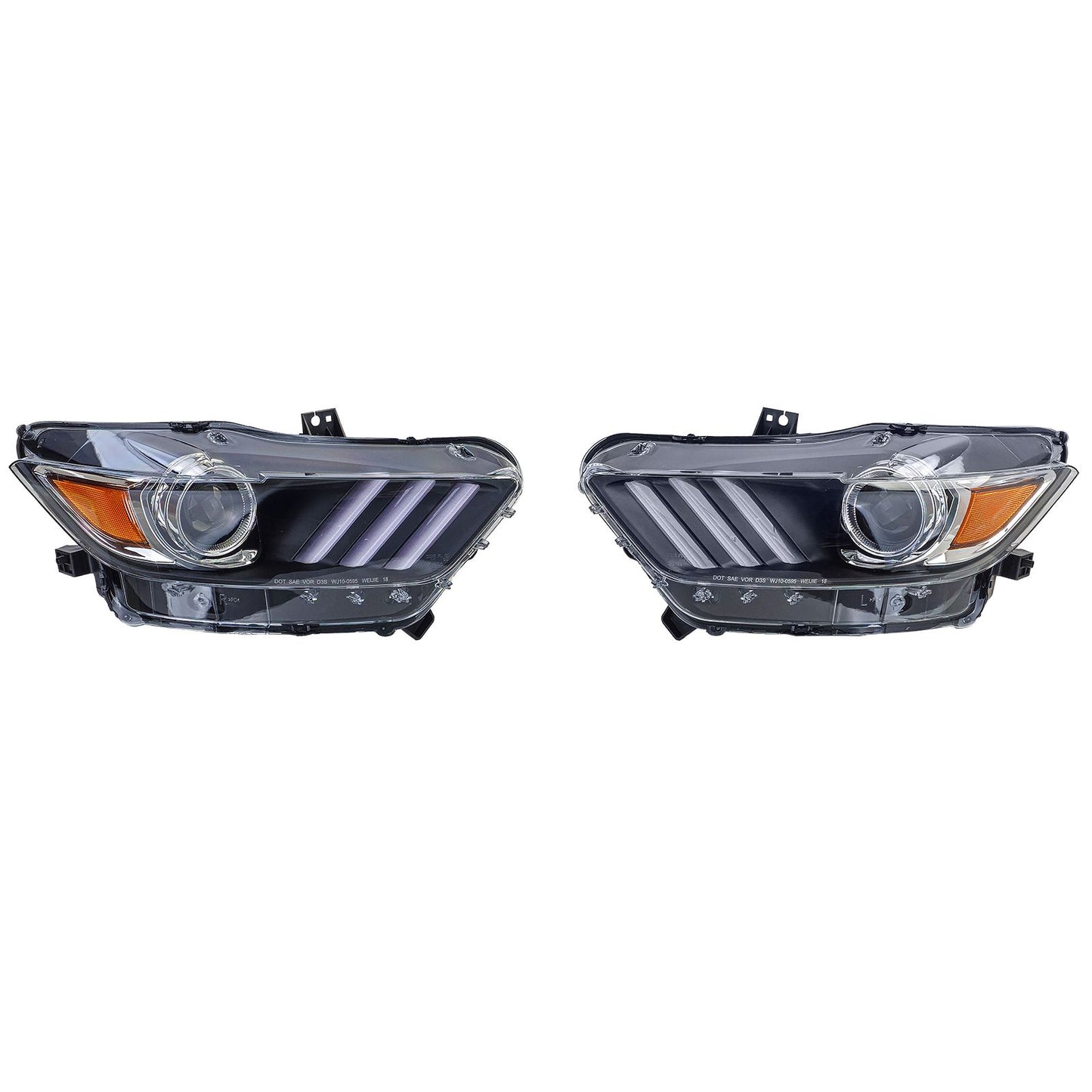 4005 ⚡️Fari allo xeno con omologazione UE per Ford Mustang 6 Coupe Cabrio 14-17⚡