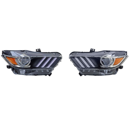 4005 ⚡️Fari allo xeno con omologazione UE per Ford Mustang 6 Coupe Cabrio 14-17⚡