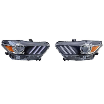FARI ANTERIORI TRI-BAR BI XENON D3S PER FORD MUSTANG 6 (2014-08/2017)