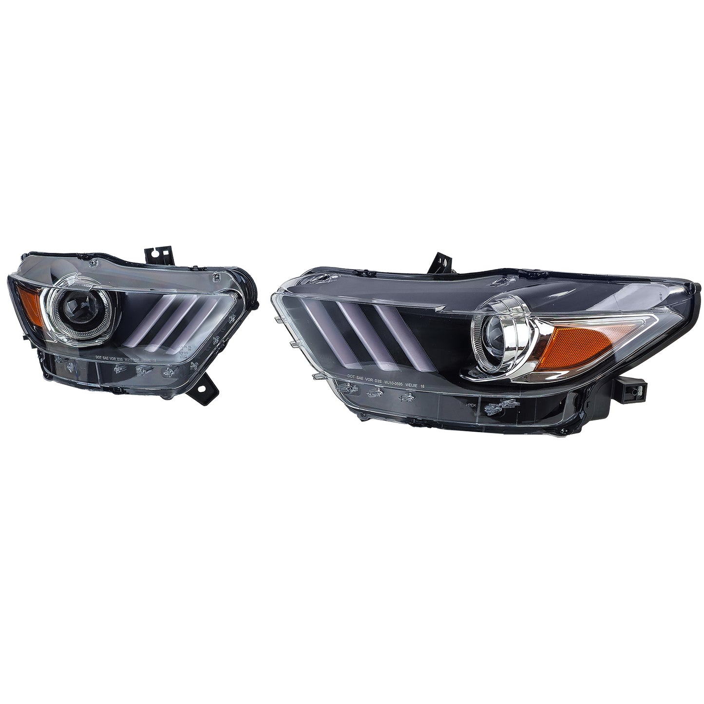 ✨EU Approved Xenon Headlight Set for Ford Mustang 6 Coupe Cabrio 14-17✨