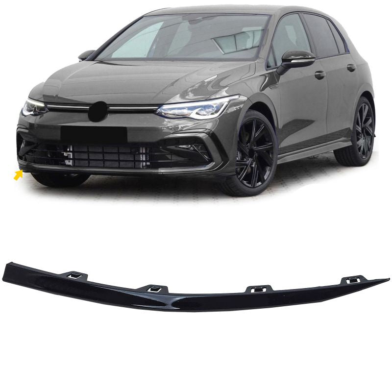 💫Striscia spoiler paraurti destra lucida per VW Golf 8 GTI GTD R-Line 19-24 💫