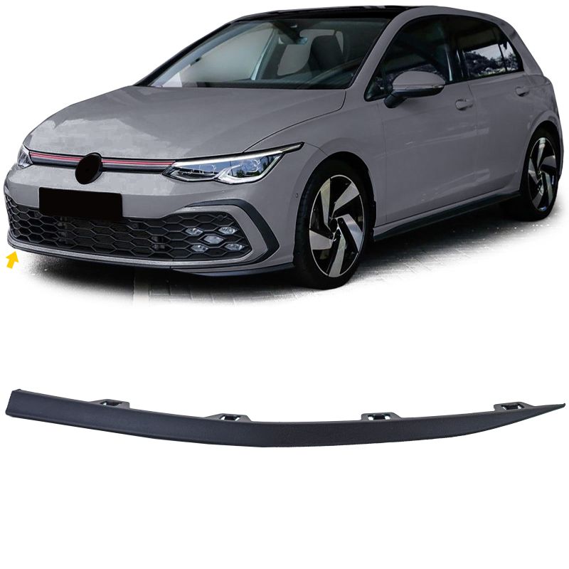 💫Striscia spoiler paraurti opaco destro per VW Golf 8 GTI GTD R-Line 19-24💫