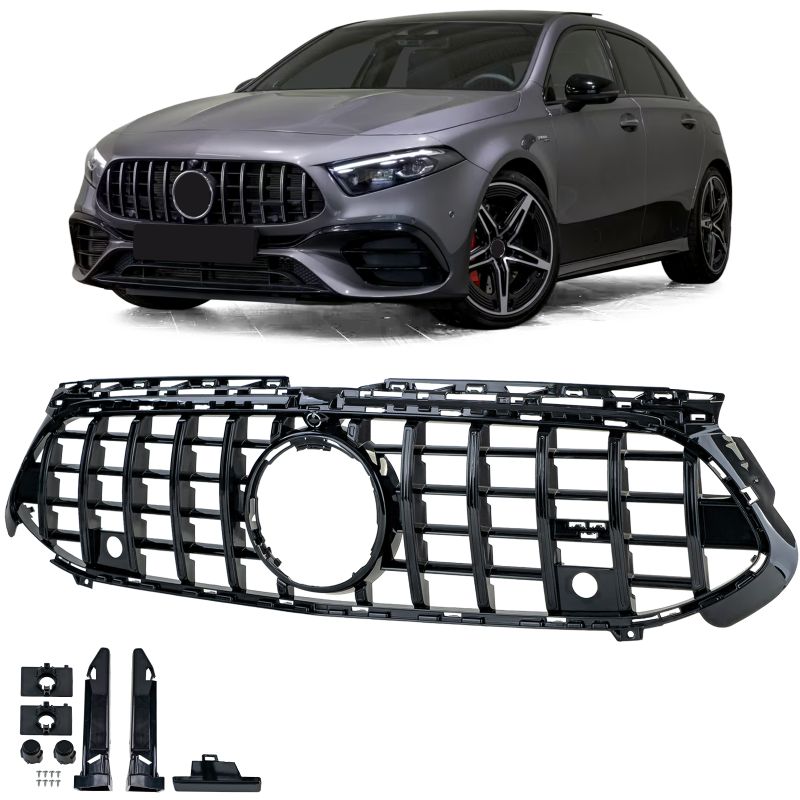 GRIGLIA SPORT DESIGN NERO LUCIDO PER MERCEDES CLASSE A W177/V177 FACELIFT