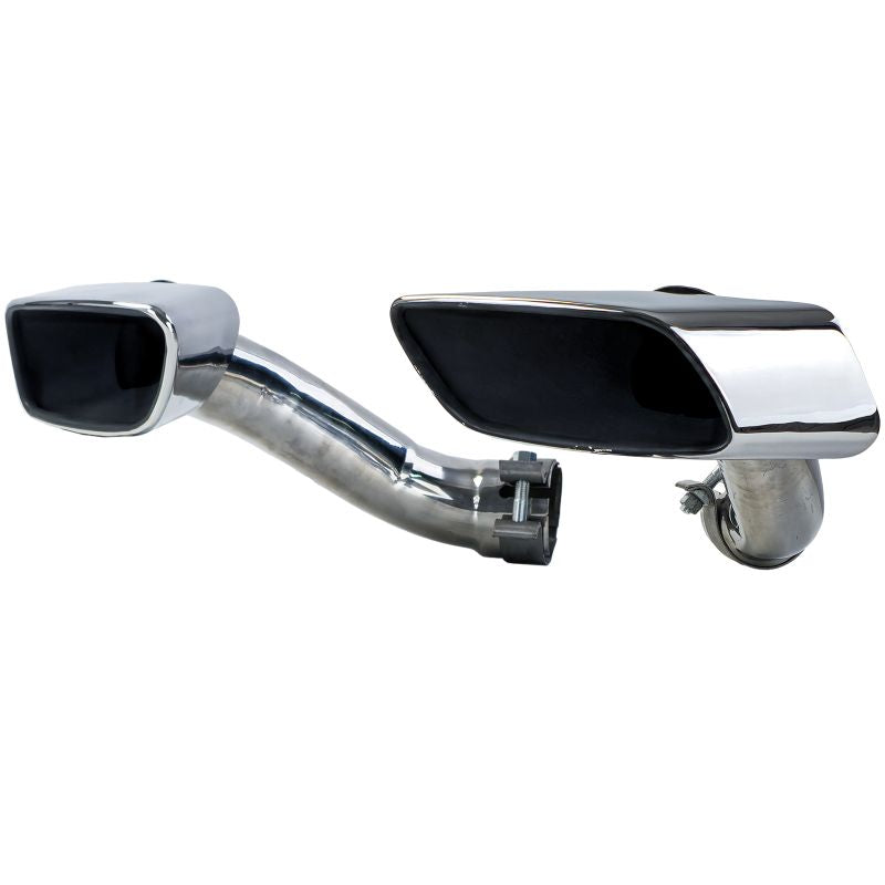 TERMINALI SCARICO QUADRATI IN ACCIAIO INOX LOOK M50 PER BMW X6 E71 (2008-2014)