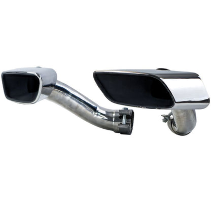 TERMINALI SCARICO QUADRATI IN ACCIAIO INOX LOOK M50 PER BMW X6 E71 (2008-2014)