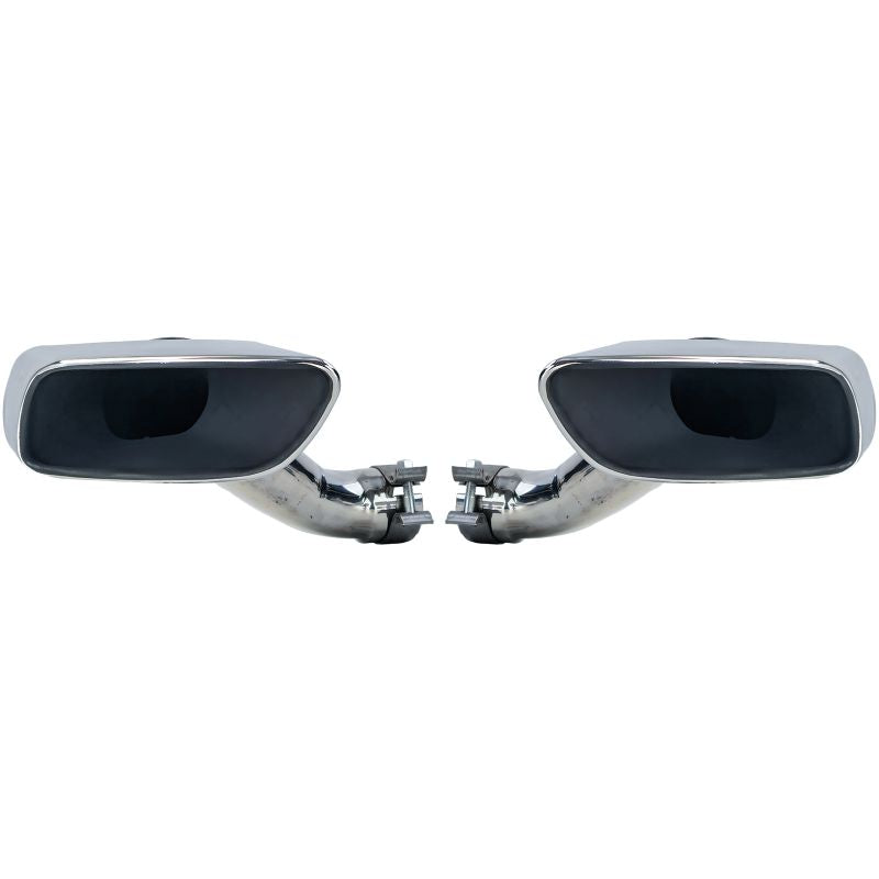 TERMINALI SCARICO QUADRATI IN ACCIAIO INOX LOOK M50 PER BMW X6 E71 (2008-2014)