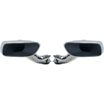 TERMINALI SCARICO QUADRATI IN ACCIAIO INOX LOOK M50 PER BMW X6 E71 (2008-2014)