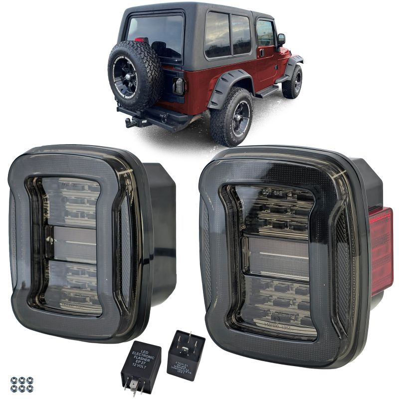 ART.4034 FARI POSTIRORE  Jeep Wrangler CJ YJ TJ 1986-2007