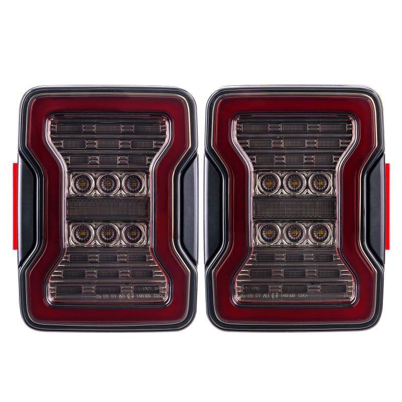 ART.4029  FARI LED Fumo nero per Jeep Wrangler JK 2007-2018