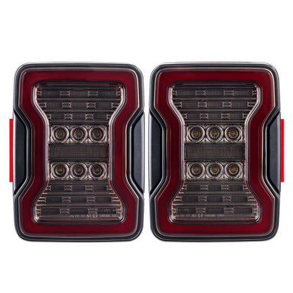 ART.4029  FARI LED Fumo nero per Jeep Wrangler JK 2007-2018