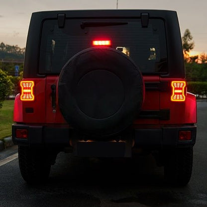 ART.4029  FARI LED Fumo nero per Jeep Wrangler JK 2007-2018