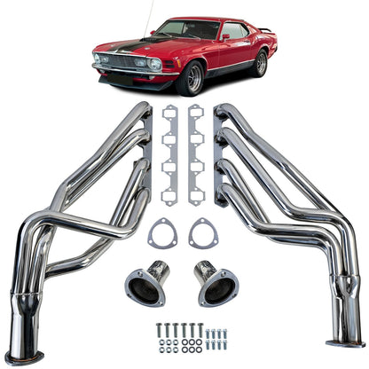 💫ART.3704 Set collettore di scarico 4in1 per Ford Mustang SBF 64-73 302 351W💫