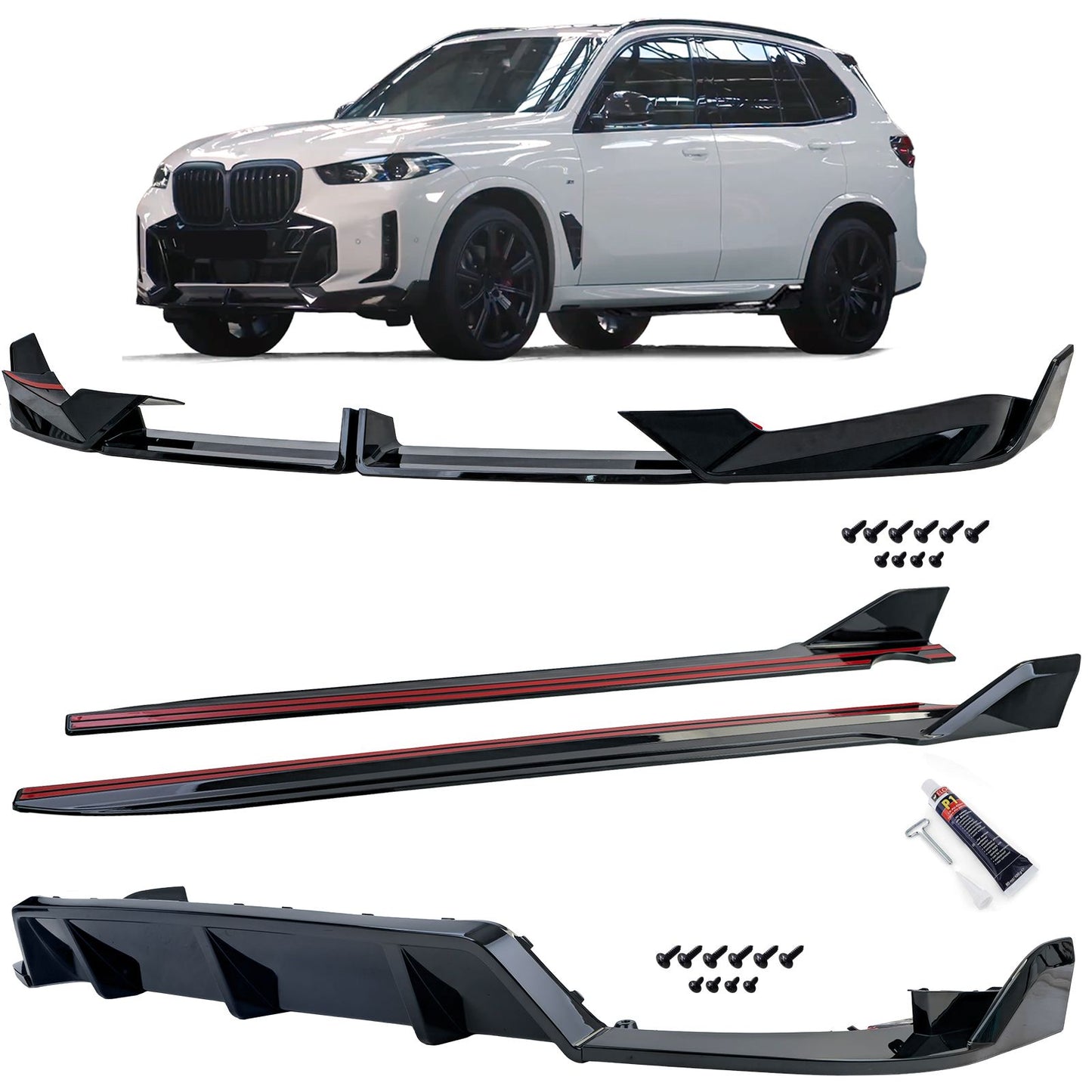 🔥ART.9285 BODYKIT ADATTO PER BMW X5 G05 2018 NERO LUCIDO🔥