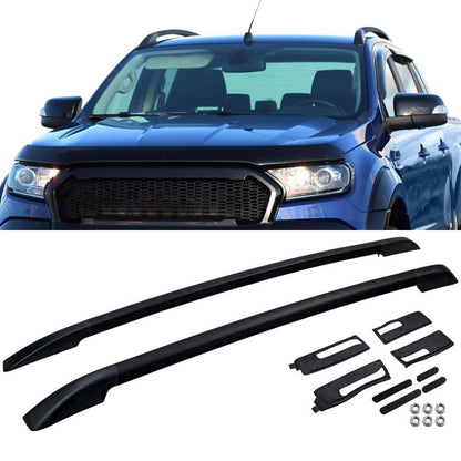 💫ART.3668 Barre Portatutto in Alluminio Nero per Ford Ranger T6 T7 T8 12-22💫