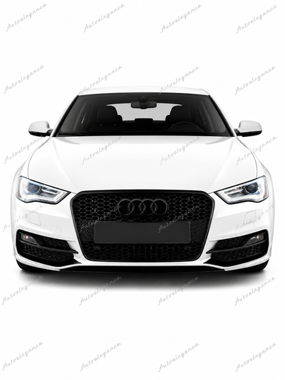 🔥ART.0581 GRIGLIA ADATTO PER AUDI A3 8V 2012-2016 LOOK RS3 NERO🔥