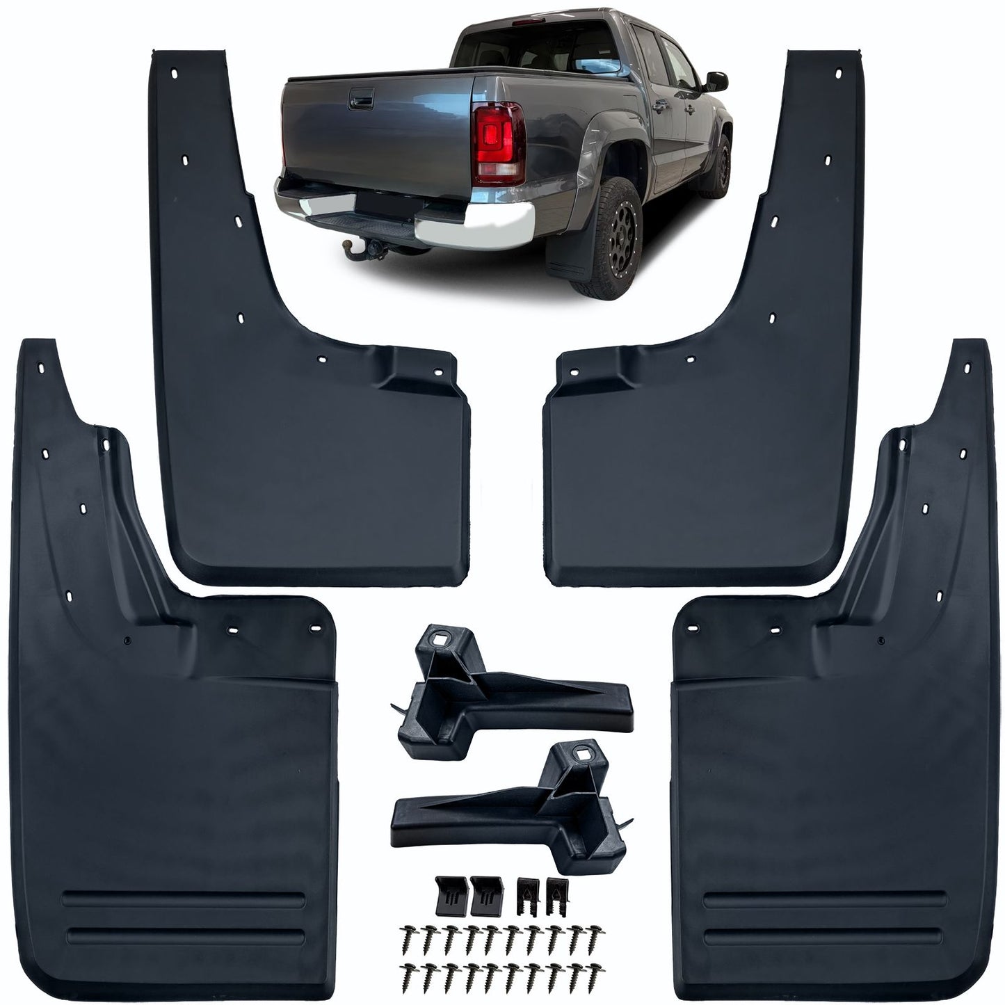 💫ART.3626 Set parafanghi anteriori e posteriori per VW Amarok I 2010-2022💫