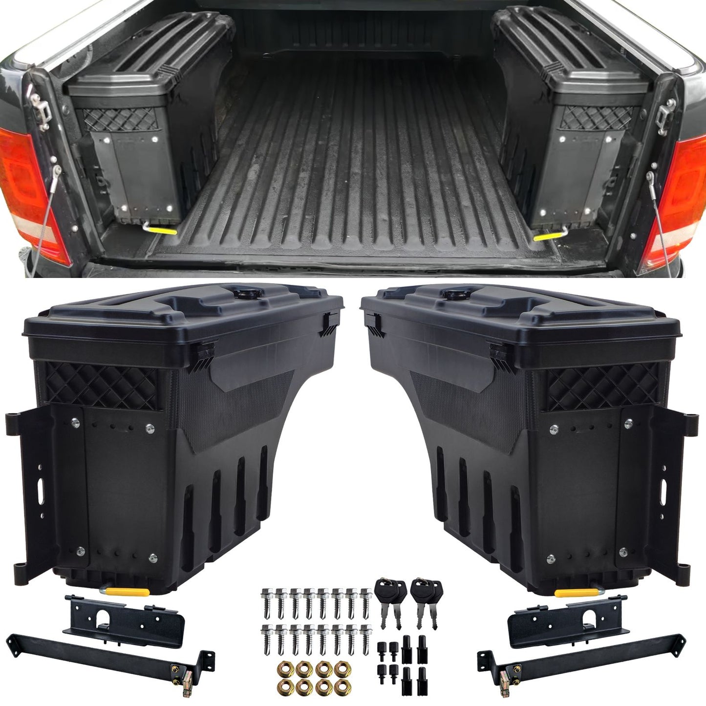 💫ART.3602 Contenitori per vano di carico adatto per VW Amarok 2010+💫