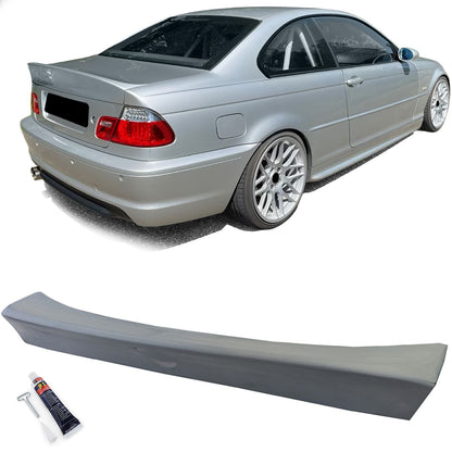 💫ART.3697 Spoiler 'Ducktail' con bordo verniciato, per BMW E46 Coupe 99-06💫
