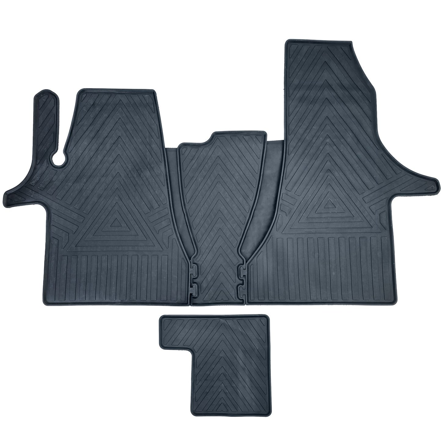 💫ART.3809 Set di 4 Tappetini in gomma Premium per VW Bus Transporter T6 2019+💫