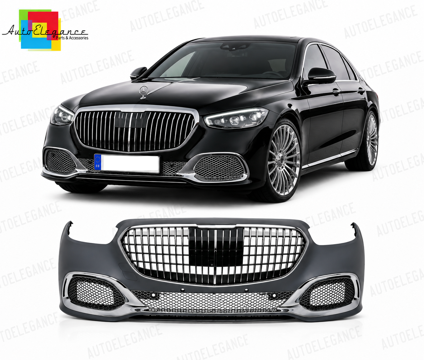 💕PARAURTI ANTERIORE MERCEDES W213 21-23 LOOK MAYBACH💕