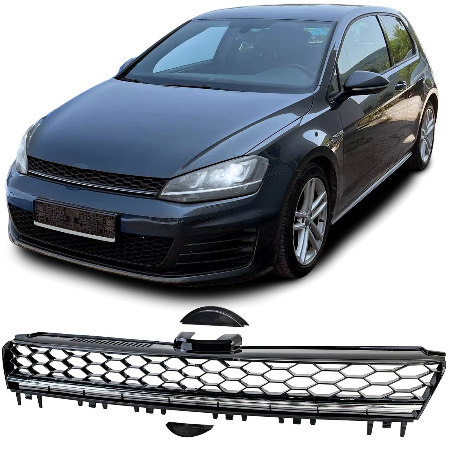 💫ART.3702 Griglia del radiatore per VW Golf 7 2012-2017 anche GTD💫