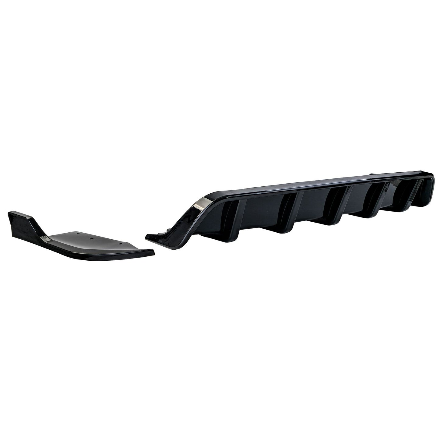💫ART.3799 Diffusore posteriore +flaps nero lucido per BMW X4 F26 2014-2018💫